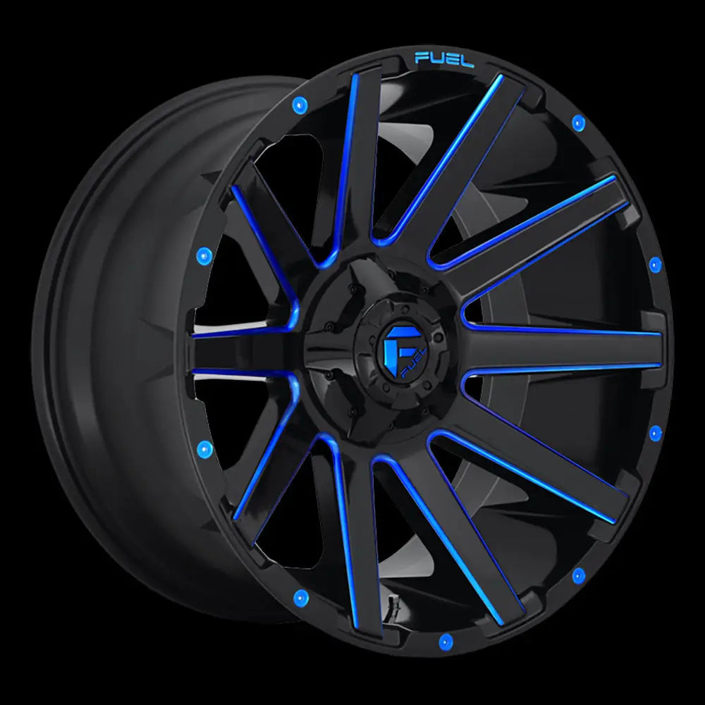 Felg D644 Contra Gloss Black/blue Tinted Clear Fuel 22x10 Et-19 6x139.7 / 6x135