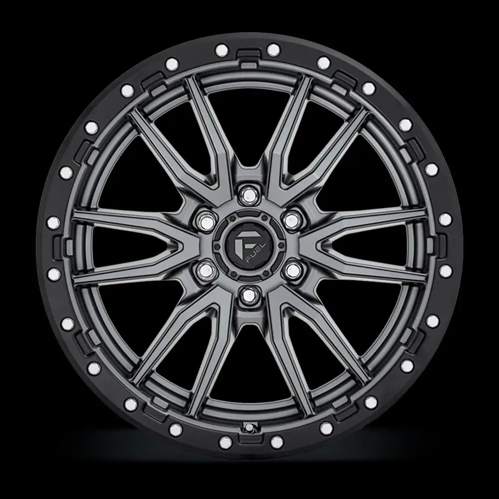 Felg D680 Rebel 6 Matte Gun Metal/black Ring Fuel 20x9 Et1 5x127