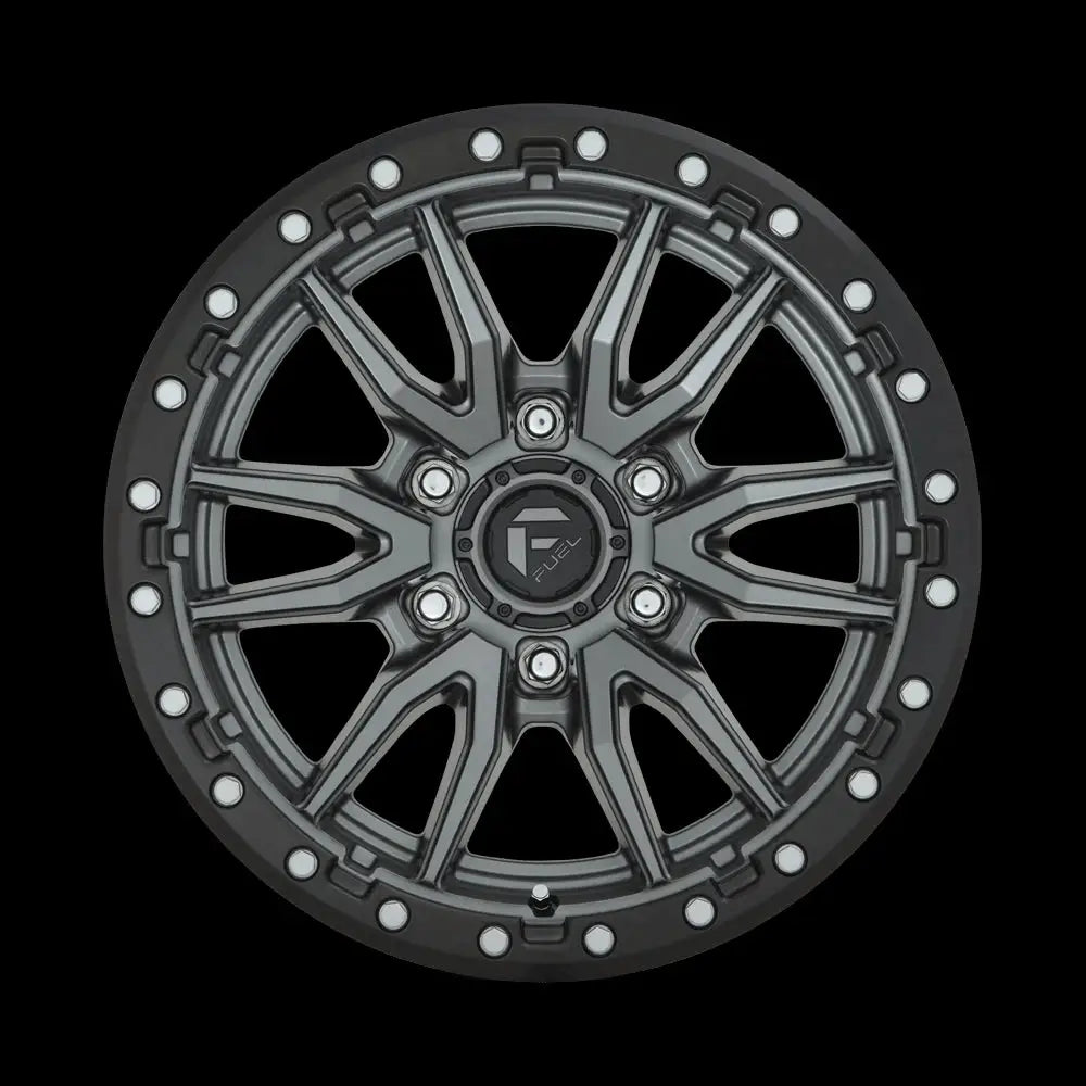 Felg D680 Rebel Matte Gun Metal Black Bead Ring Fuel 18x9 Et20 6x139.7