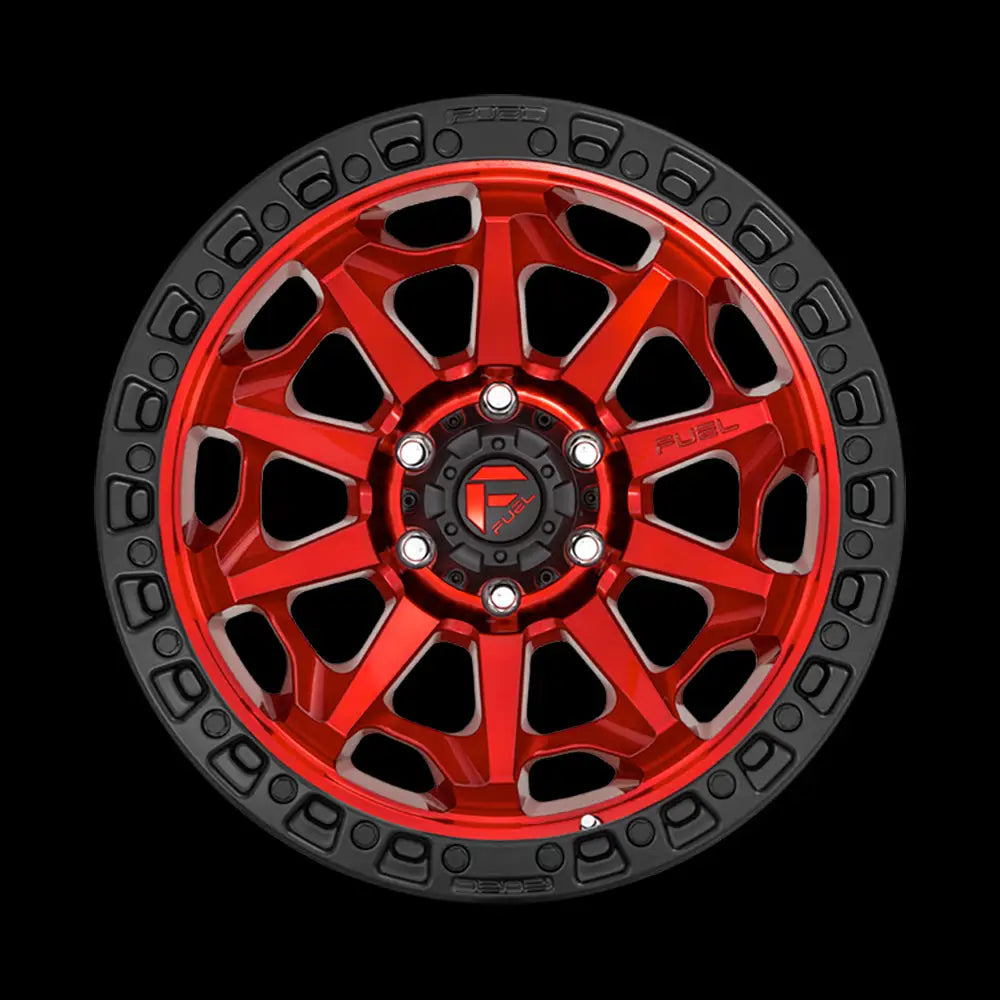 Felg D695 Covert Candy Red Black Bead Ring Fuel 18x9 Et-12 6x139.7