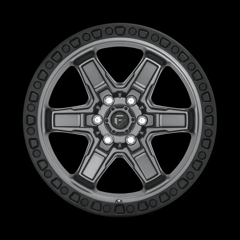 Felg D698 Kicker Matte Gun Metal Black Bead Ring Fuel 17x9 Et12 6x114.3