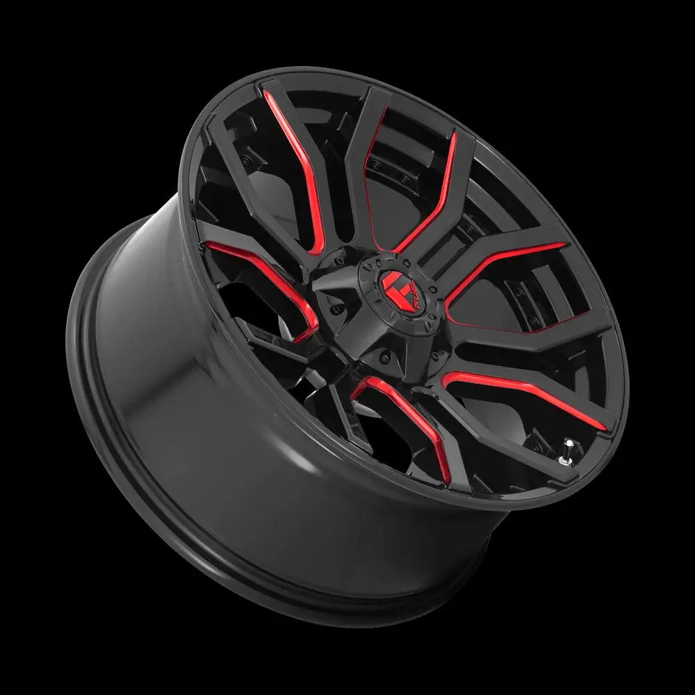 Felg D712 Rage Gloss Black Red Tinted Clear Fuel 20x9 Et1 6x139.7 / 6x135