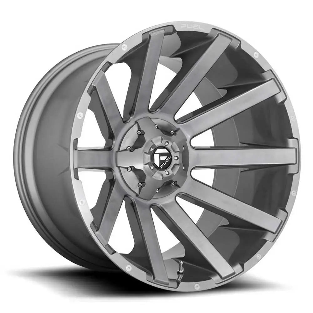 Felg D714 Contra Brushed Gun Metal/tinted Clear Fuel 20x9 Et2 6x139.7 / 6x135