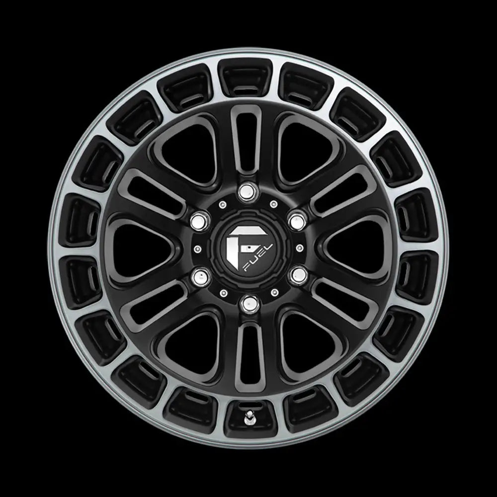 Felg D720 Heater Matte Black Double Dark Tint Machined Fuel 17x9 Et-12 6x139.7