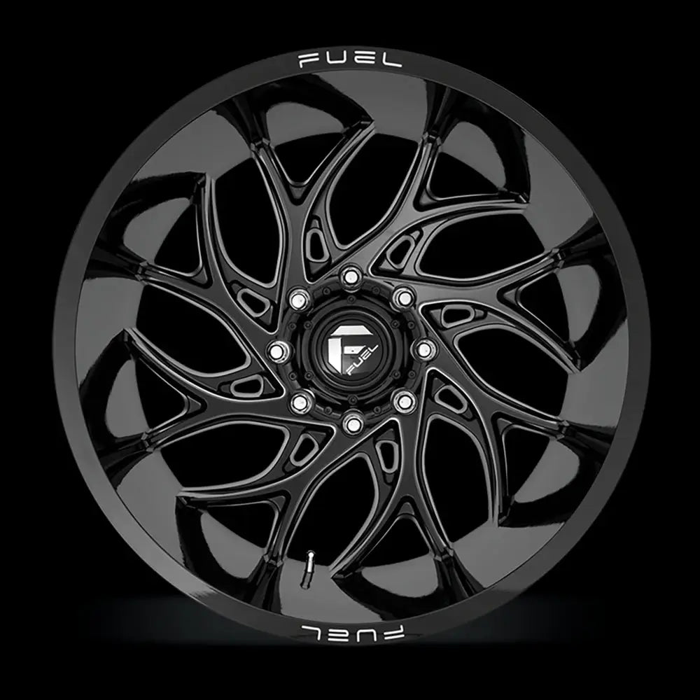 Felg D741 Runner Gloss Black Milled Fuel 20x10 Et-18 6x135