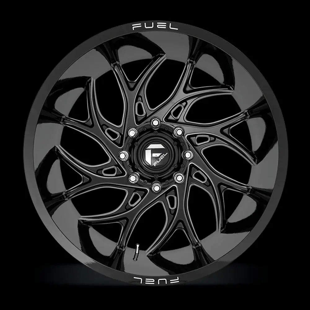 Felg D741 Runner Gloss Black Milled Fuel 22x10 Et-18 6x139.7