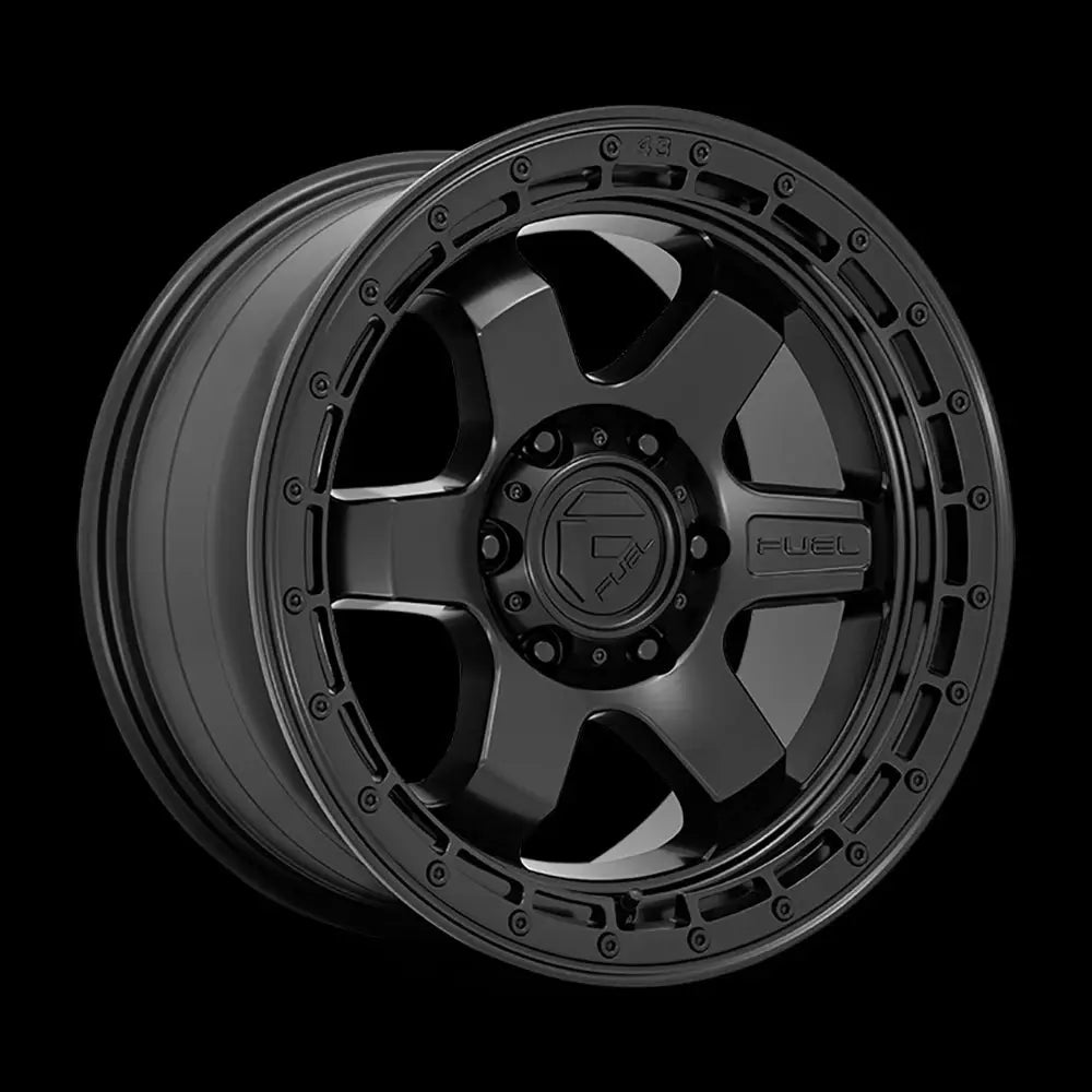 Felg D750 Block Matte Black W/ Black Ring Fuel 18x9 Et-12 5x127