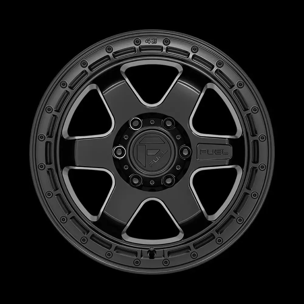 Felg D750 Block Matte Black W/ Black Ring Fuel 18x9 Et20 5x127