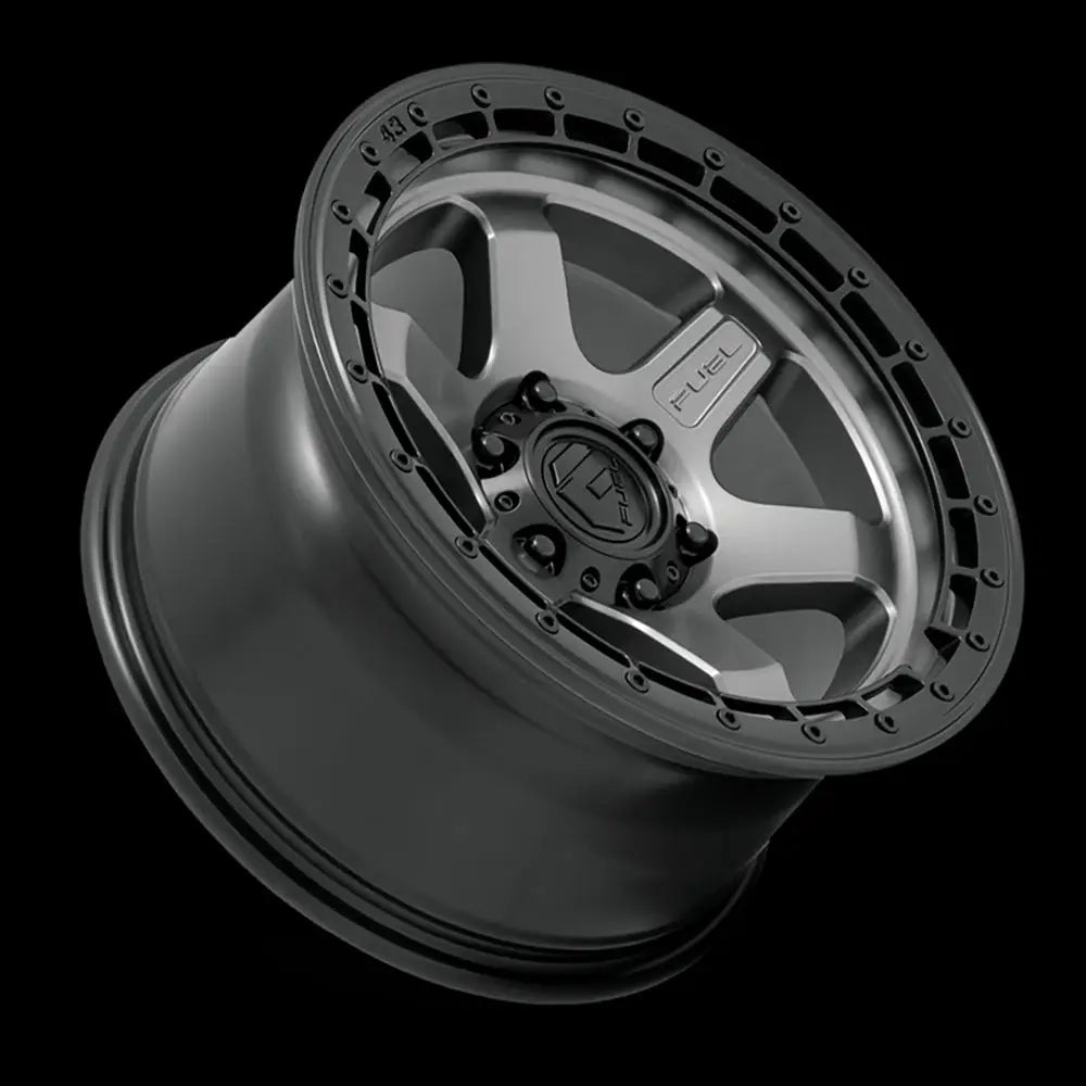 Felg D752 Block Matte Gunmetal/black Ring Fuel 17x9 Et1 6x114.3