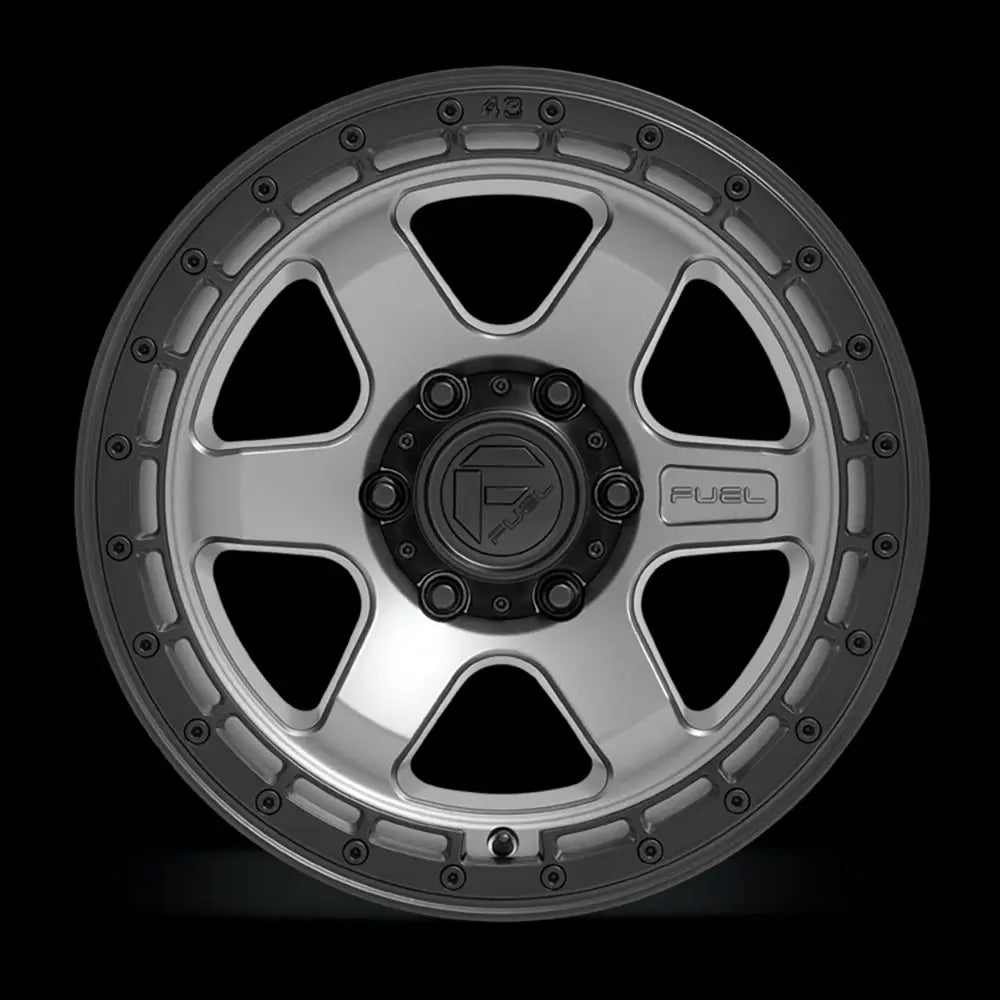 Felg D752 Block Matte Gunmetal/black Ring Fuel 17x9 Et1 6x114.3