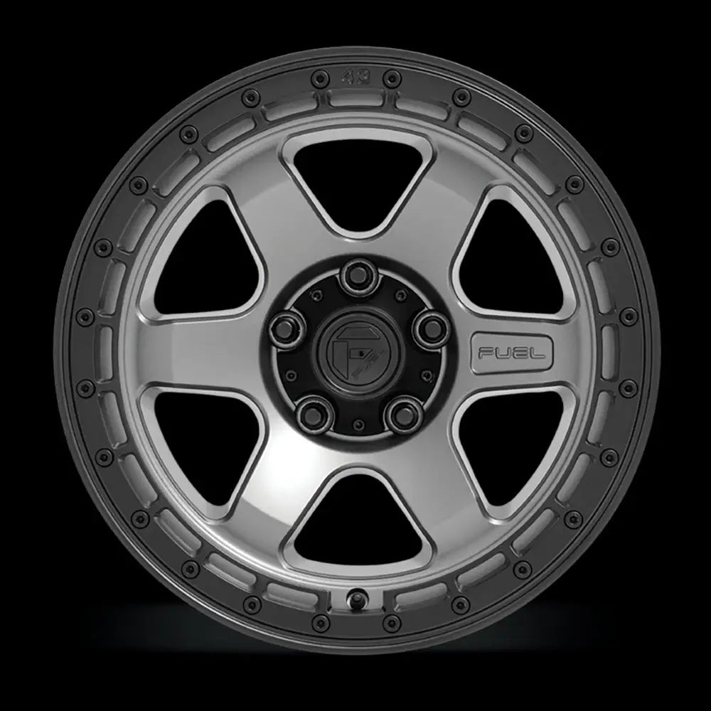 Felg D752 Block Matte Gunmetal W/ Black Ring Fuel 17x9 Et1 5x127