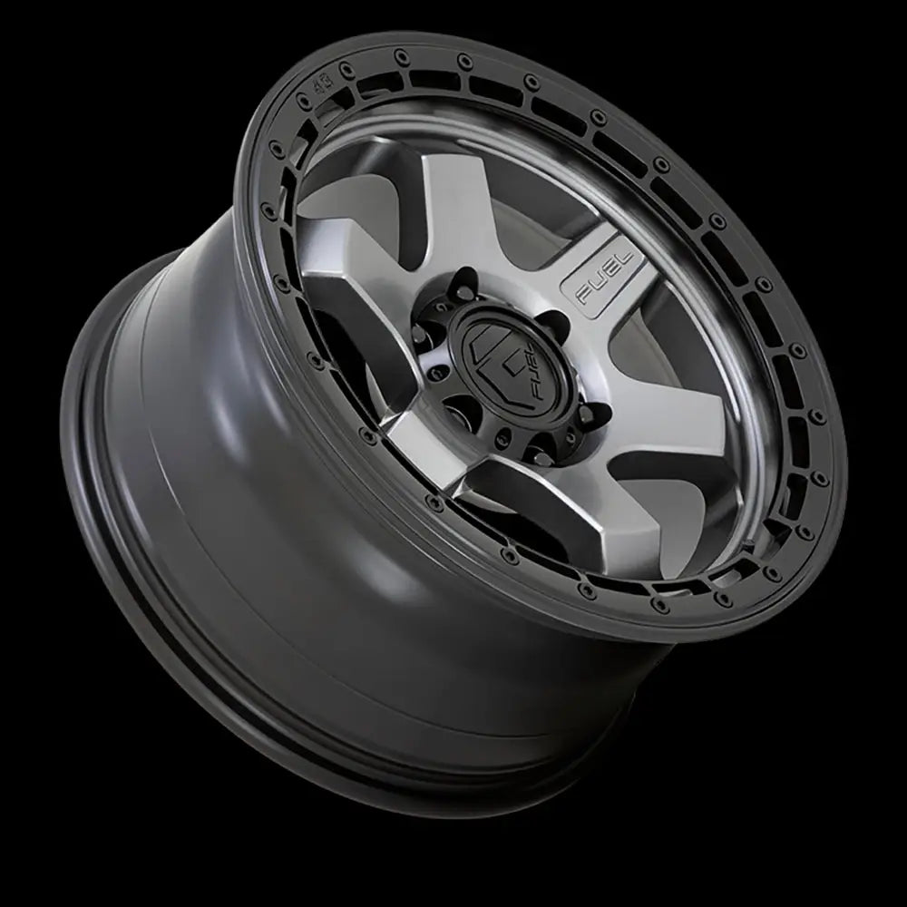 Felg D752 Block Matte Gunmetal W/ Black Ring Fuel 18x9 Et-12 6x139.7