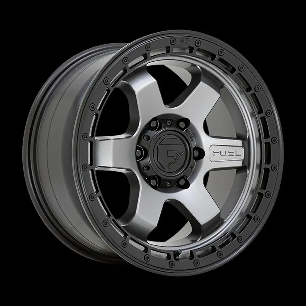 Felg D752 Block Matte Gunmetal W/ Black Ring Fuel 18x9 Et20 5x127