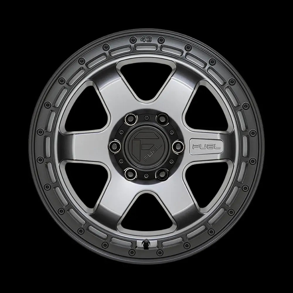 Felg D752 Block Matte Gunmetal W/ Black Ring Fuel 18x9 Et20 5x127