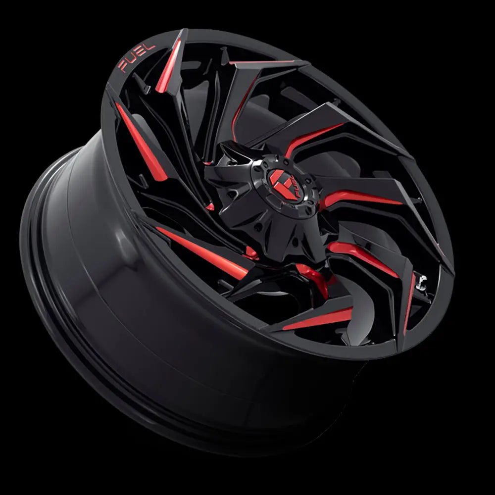 Felg D755 Reaction Gloss Black Milled W/ Red Tint Fuel 20x10 Et-18 6x139.7 / 6x135