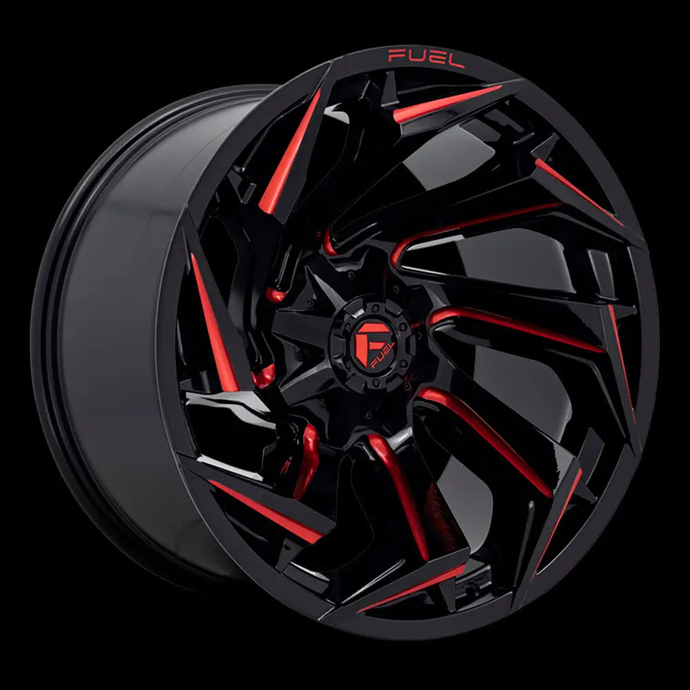 Felg D755 Reaction Gloss Black Milled W/ Red Tint Fuel 22x10 Et-18 6x139.7 / 6x135