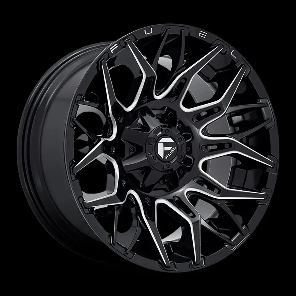Felg D769 Twitch Glossy Black Milled Fuel 20x10 Et-18 6x139.7 / 6x135