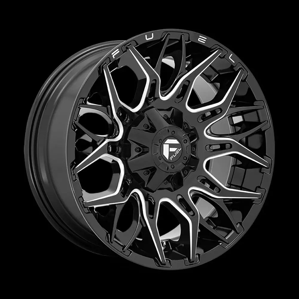 Felg D769 Twitch Glossy Black Milled Fuel 20x9 Et1 6x139.7 / 6x135