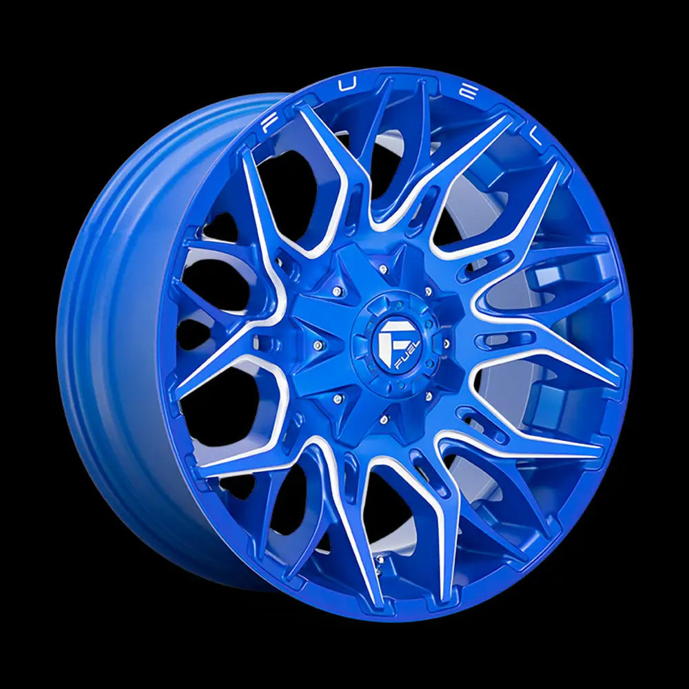 Felg D770 Twitch Anodized Blue Milled Fuel 20x9 Et1 6x139.7 / 6x135