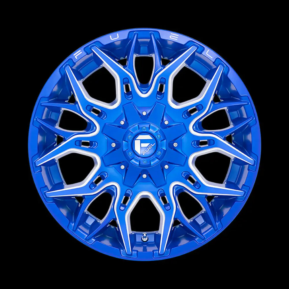 Felg D770 Twitch Anodized Blue Milled Fuel 22x10 Et-18 6x139.7 / 6x135