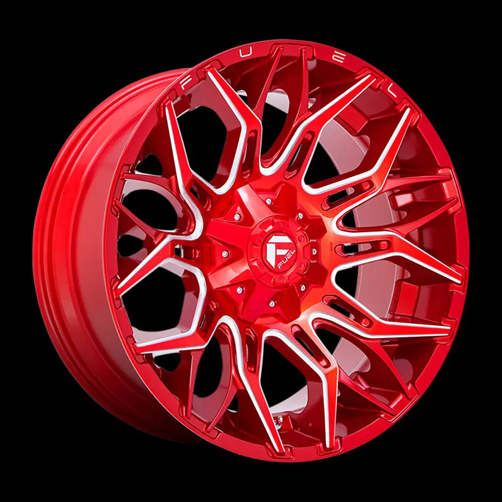 Felg D771 Twitch Candy Red Milled Fuel 22x10 Et-18 8x165.1