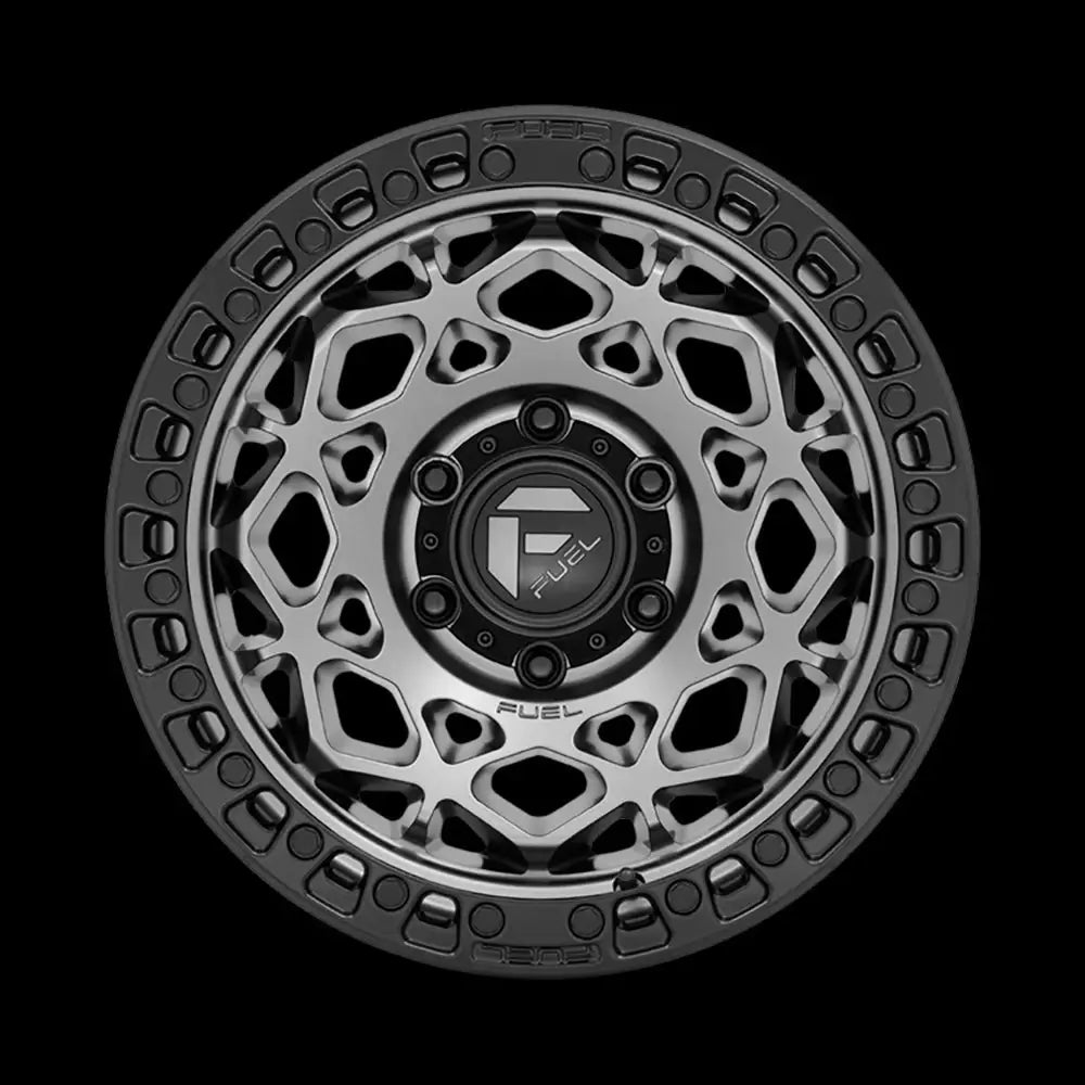 Felg D784 Unit Gunmetal W/ Matte Black Ring Fuel 17x9 Et-12 5x127