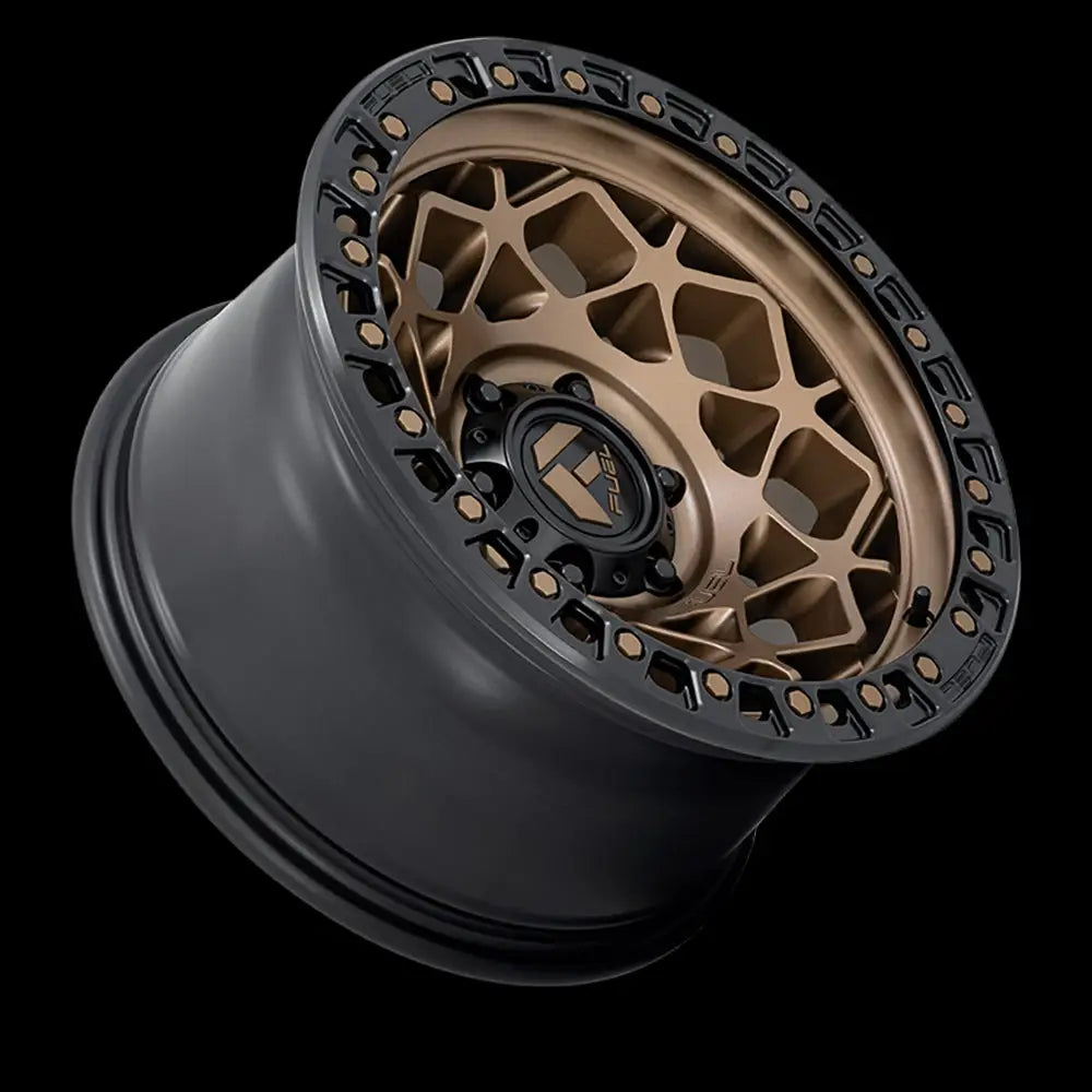 Felg D785 Unit Bronze W/ Matte Black Ring Fuel 17x9 Et-12 5x127
