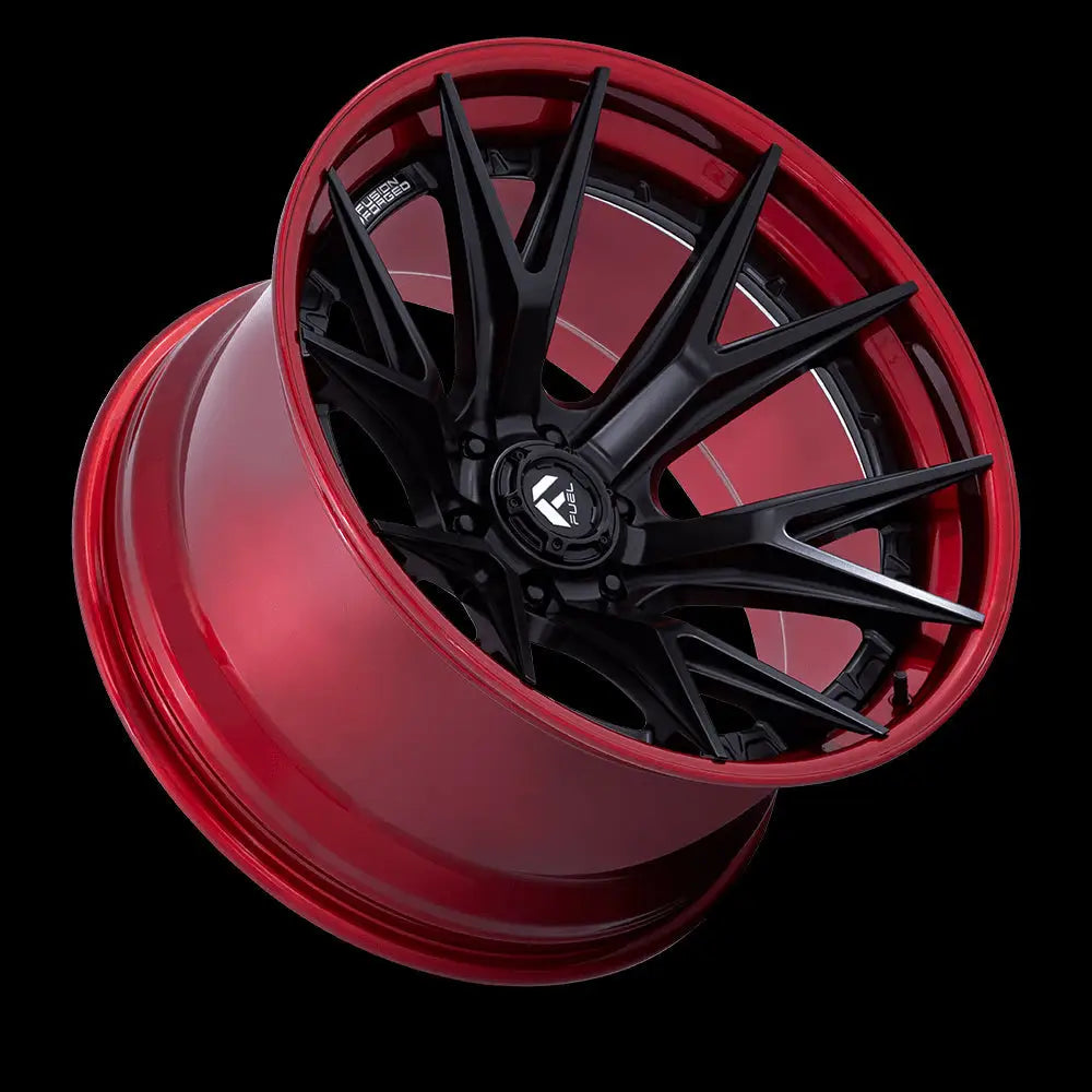 Felg Fc402 Catalyst Matte Black W/ Candy Red Lip Fuel 22x10 Et-18 6x139.7