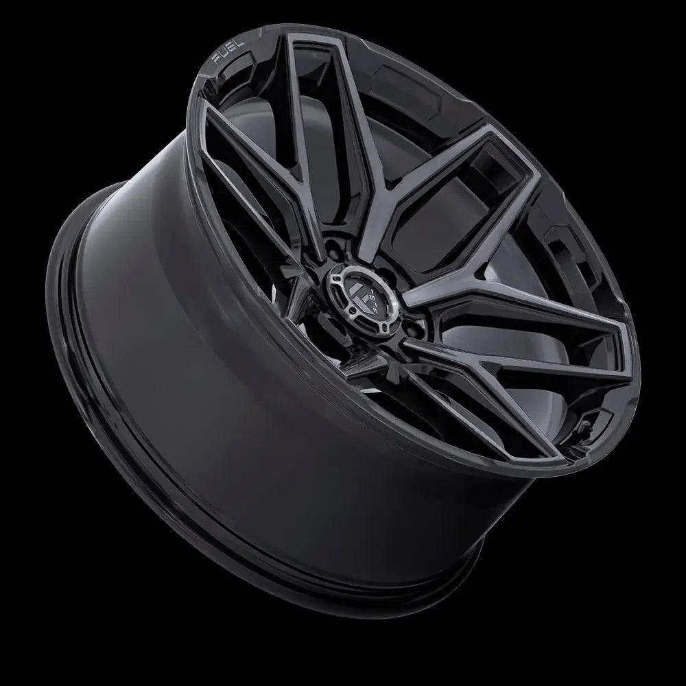 Felg Flux Gloss Black Brush Fc Gray Ddt Fuel 22x10 Et-18 6x139.7