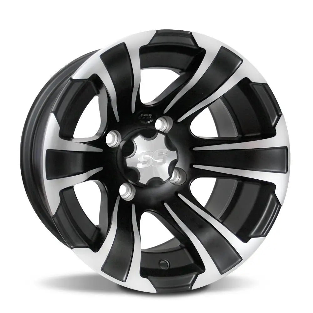 Felg Itp Ss312 14x8 (5 + 3) Matt Svart med Maskinert 4x115