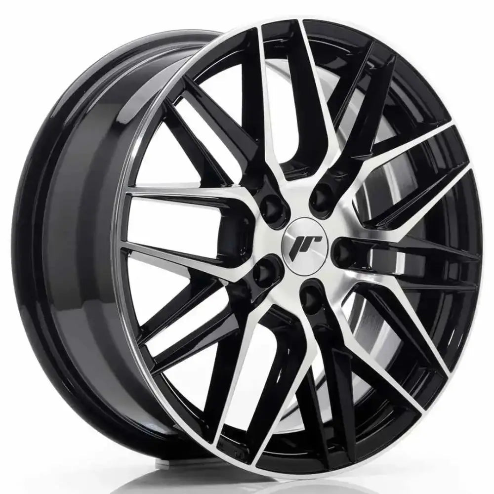 Felg Japan Racing Jr28 17x7 Et35 5x100 Gloss Black Machined Face