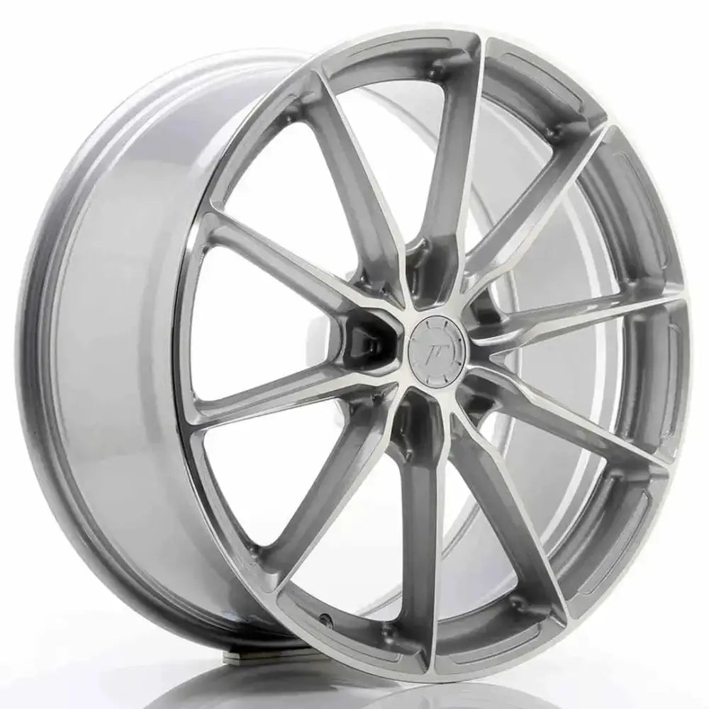 Felg Japan Racing Jr37 20x9 Et35-45 5h Blank Silver Machined Face