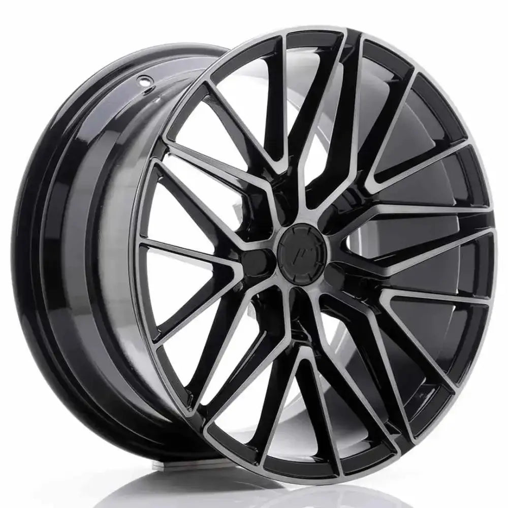Felg Japan Racing Jr38 18x9 Et20-45 5h Blank Black Brushed W/tinted Face