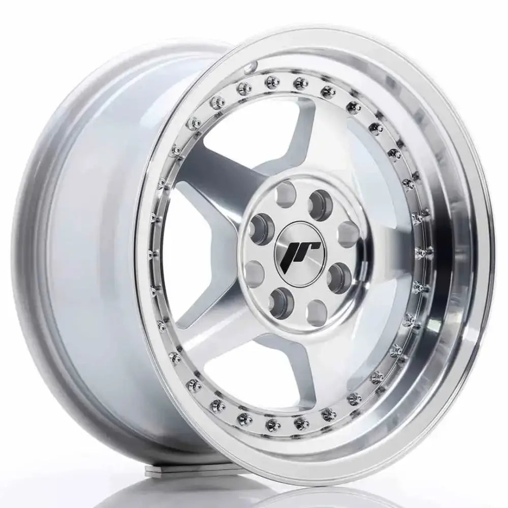 Felg Japan Racing Jr6 15x7 Et35 4x100 Machined Silver