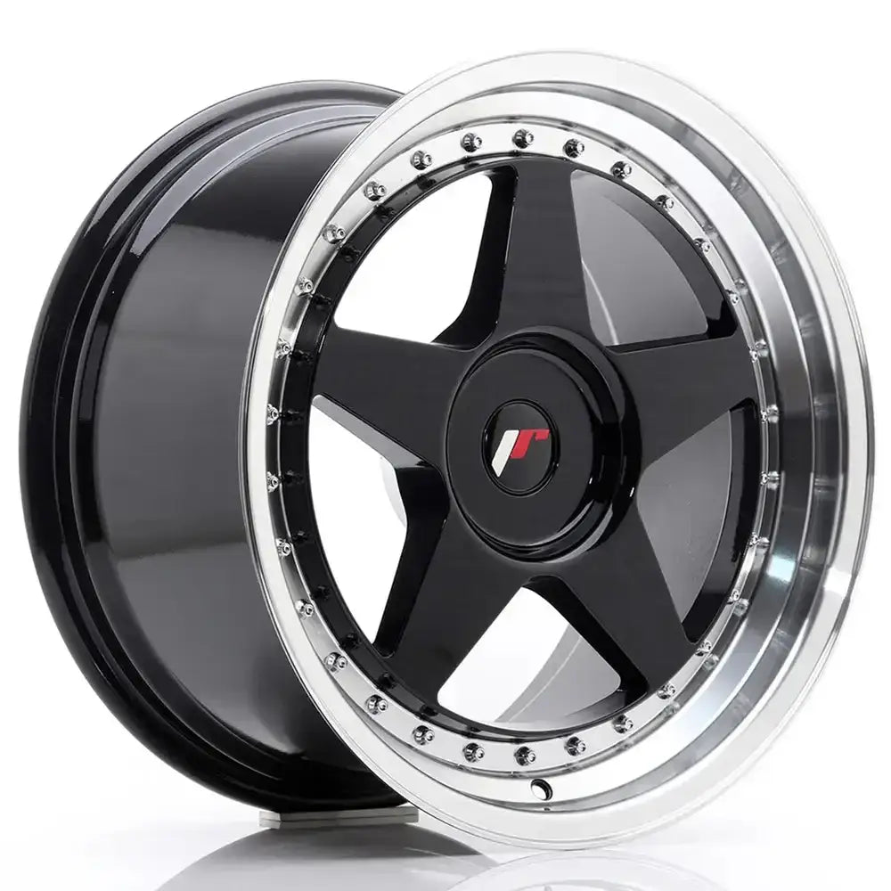Felg Japan Racing Jr6 18x9,5 Et35-40 Blank Glossy Black W/machined Lip