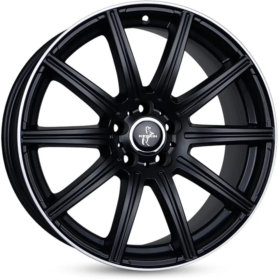 Felg Keskin Kt16 Dynamic Matt Black Lip Polish 8x18 5x112 Et30