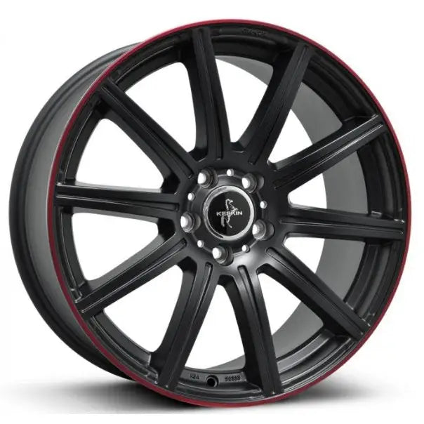 Felg Keskin Kt16 Dynamic Matt Black Lip Red 9,5x19 5x112 Et45