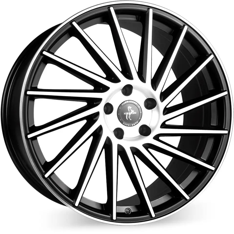 Felg Keskin Kt17 Hurricane Matt Black Front Polish 11x21 5x120 Et38