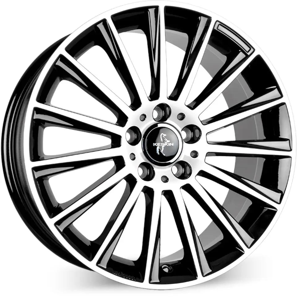 Felg Keskin Kt18 Turbo Black Front Polish 7x17 5x120 Et35