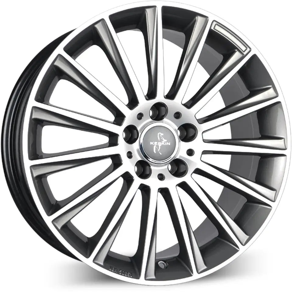 Felg Keskin Kt18 Turbo Palladium Front Polish 7x17 5x112 Et38