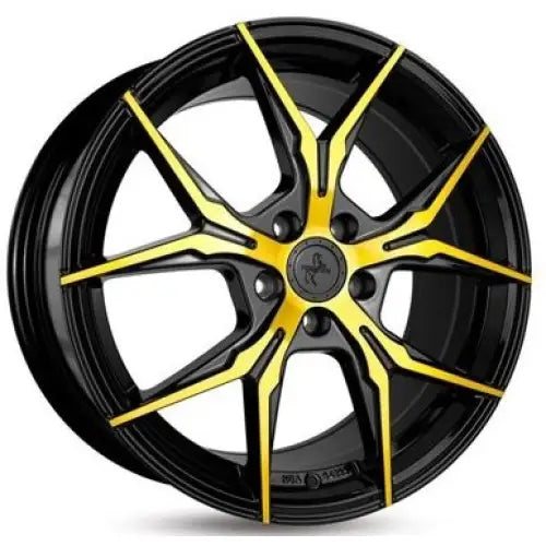 Felg Keskin Kt19 Black Front Gold 8,5x19 5x114,3 Et40