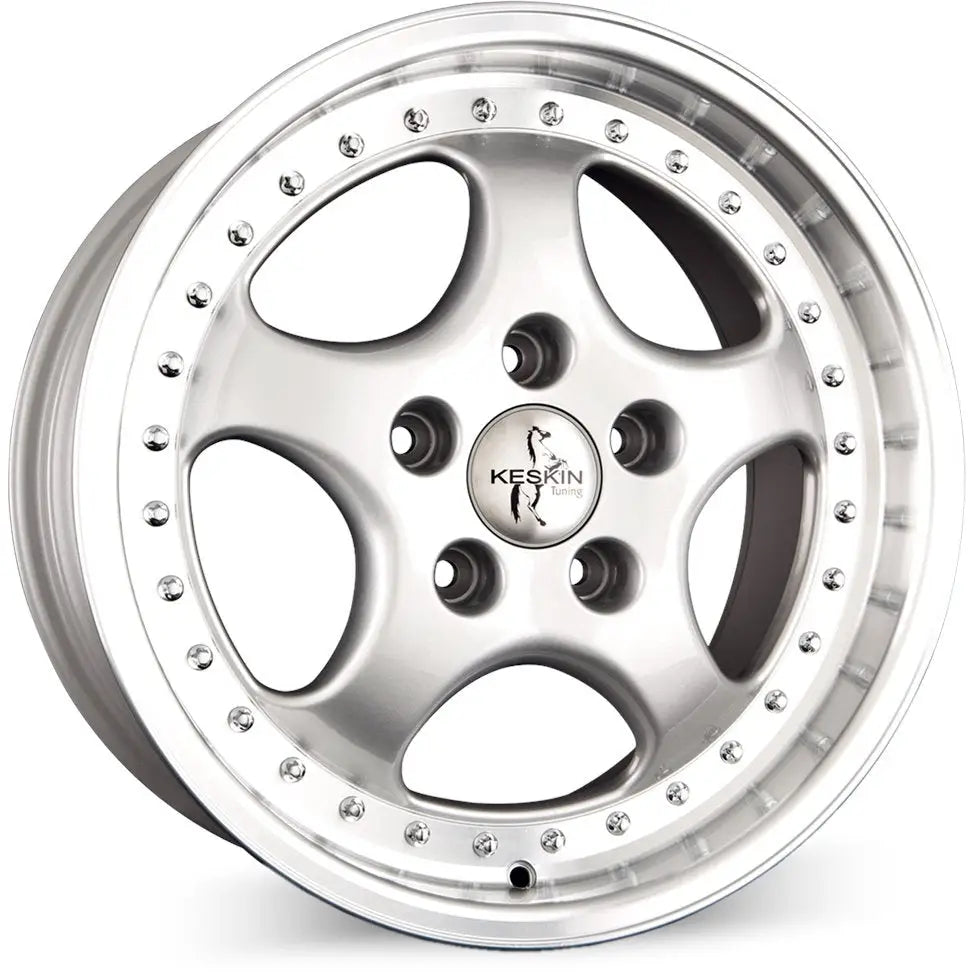 Felg Keskin Kt2 Cup Silver Lip Polish 8,5x18 5x130 Et52