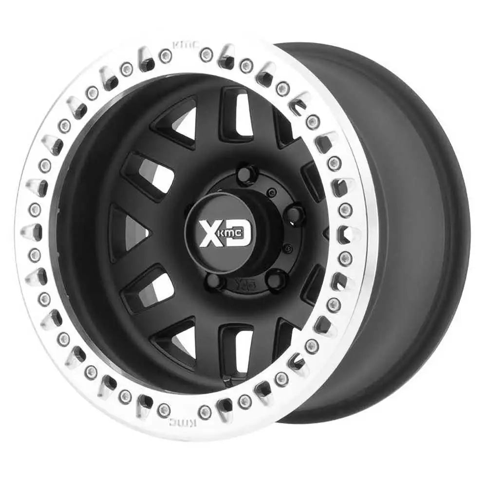 Felg Km229 Satin Black Machined Beadlock Kmc 17x9 Et-38 5x127