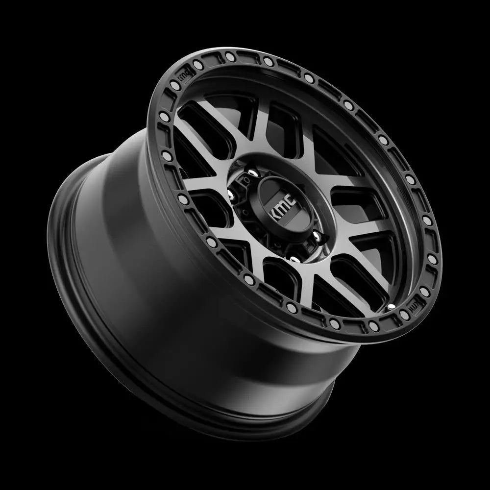 Felg Km544 Mesa Satin Black W/ Gray Tint Kmc 17x9 Et18 6x139.7