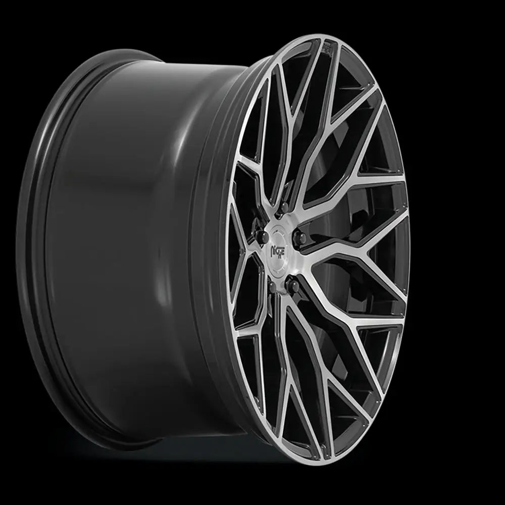 Felg M262 Mazzanti Gloss Black Brushed Face Niche Road Wheels 22x10 Et30 5x130