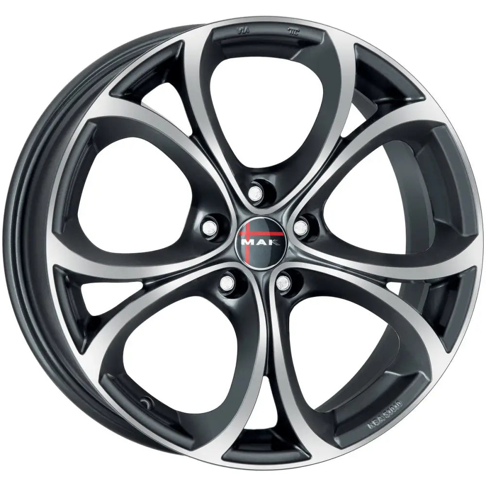 Felg Mak Lario Gun Metallic Mirror 7,5x17 5x110 Et39