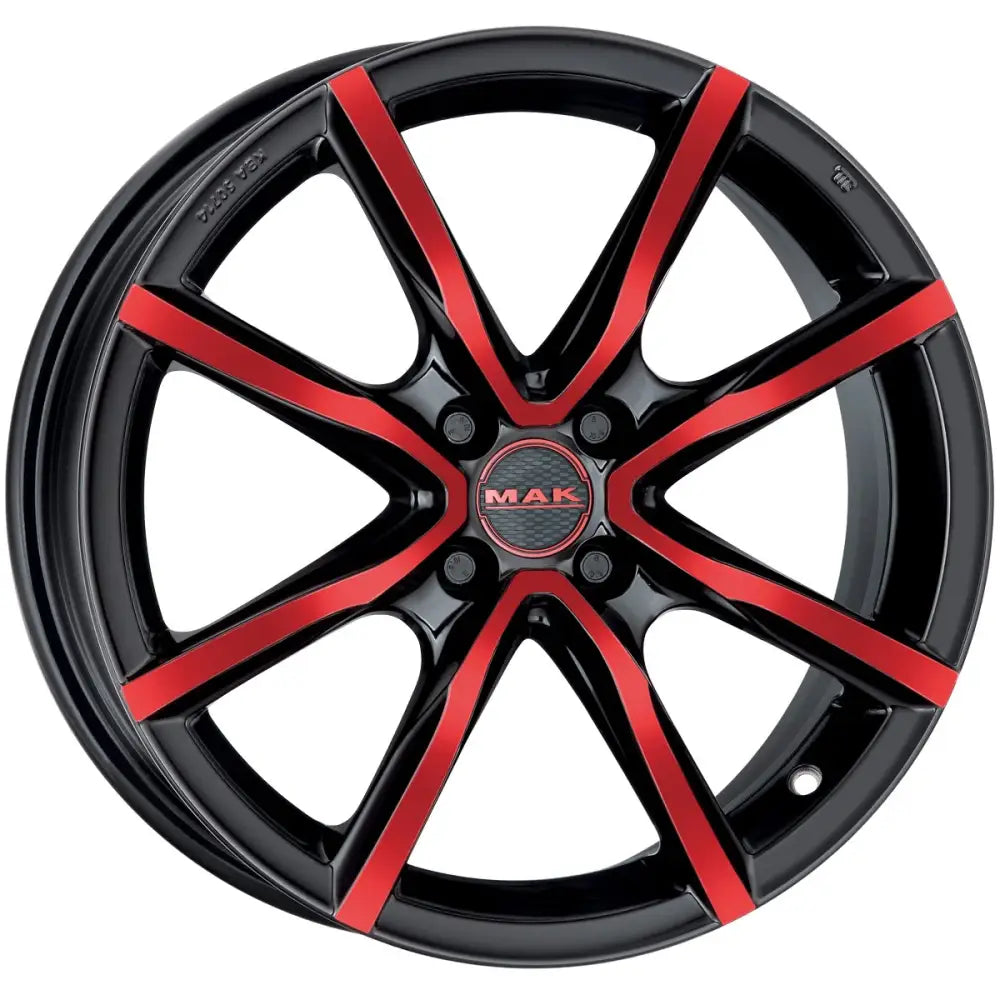 Felg Mak Milano 4 Black And Red 6,5x16 4x108 Et25