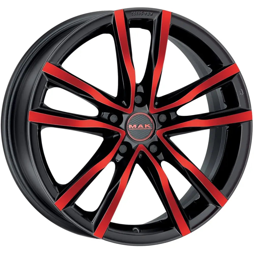 Felg Mak Milano Black And Red 6,5x16 5x110 Et35