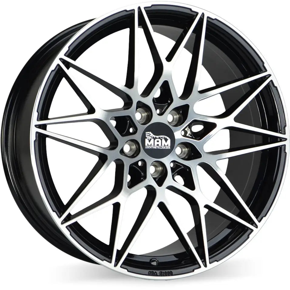 Felg Mam B2 Black Front Polish 8x18 5x112 Et30