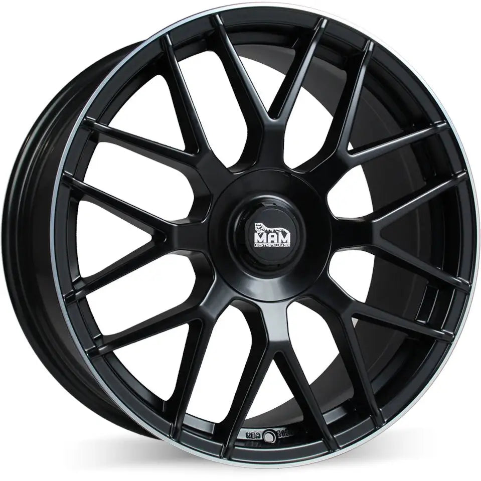Felg Mam Gt1 Matt Black Lip Polish 8x18 5x112 Et30